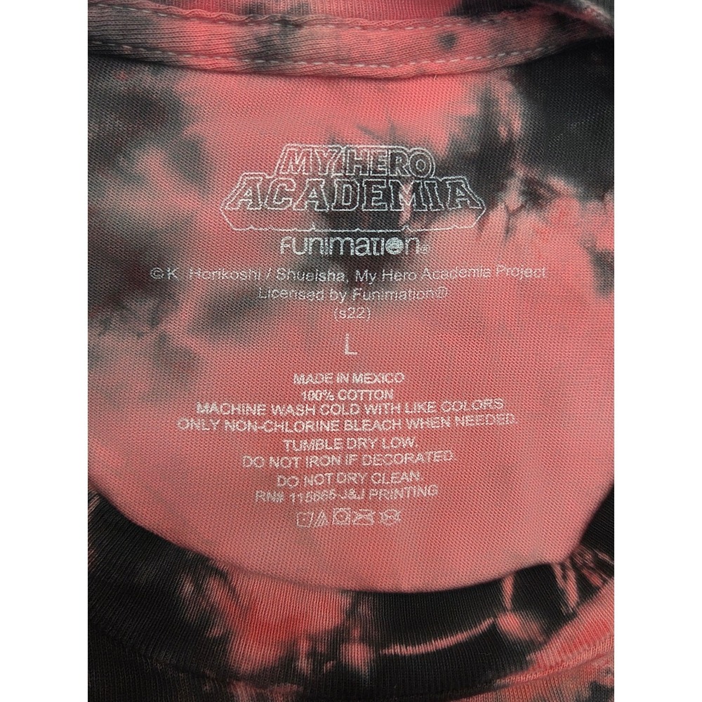 My Hero Academia Eijiro Kirishima Tie Dye T-Shirt Size L Funimation - Picture 3 of 3
